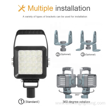 portable LED work light with multiple installation